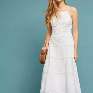 Meadow Rue by Anthropologie Sag Harbor dress in white